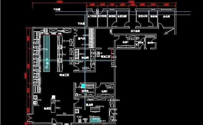 酒店廚房設備廠設計的工作間