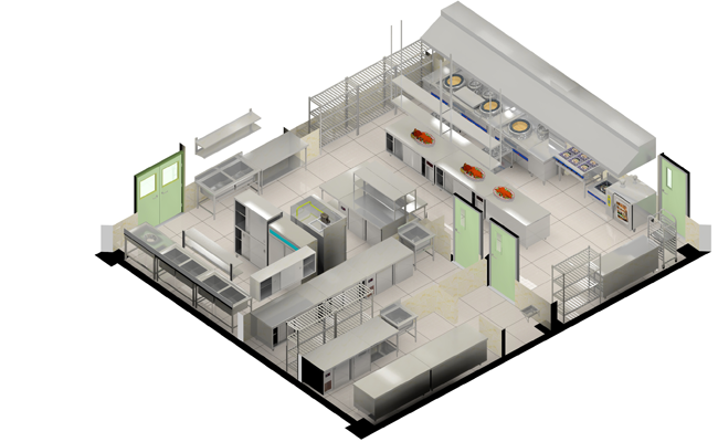 成都廚房設備公司設計圖片