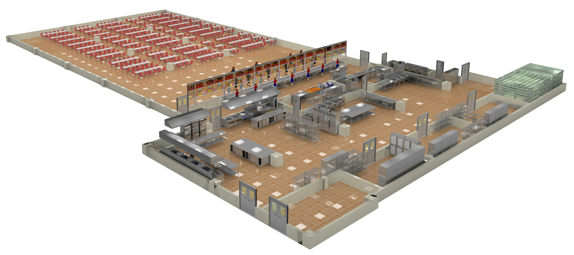 學校食堂廚房設計方案3